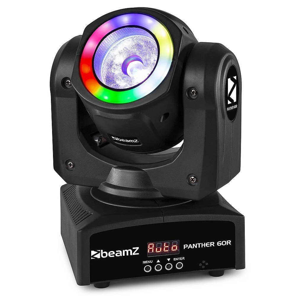 Beamz Panther 60R LED Beam Mov.Head+Ring