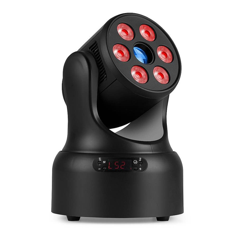 Beamz NOVA68G-BK MH Wash 6x8W RGBW+Gb.30W