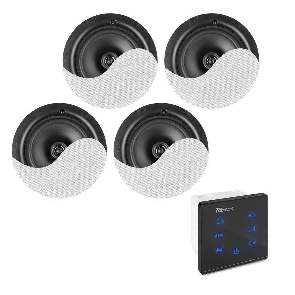 Power Dynamics Powerline A100BSet In-Wall with 4 Ceiling Speak.