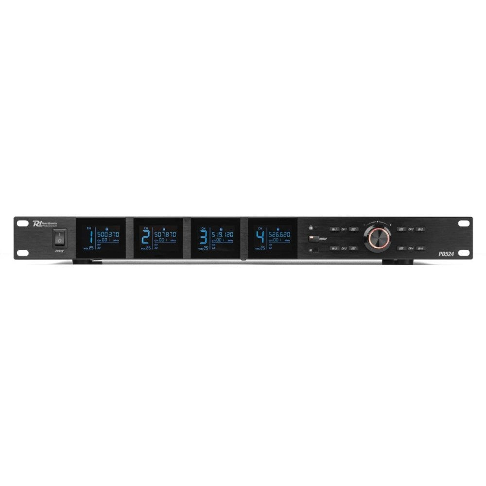 Power Dynamics PD524 Wireless Micro UHF 4x100Ch 4HH