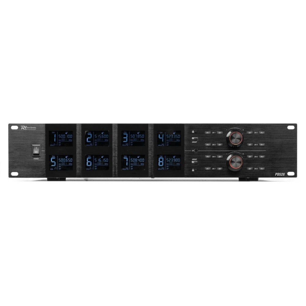 Power Dynamics PD528 Micrófono Inalámbrico UHF 8x100Ch 8HH