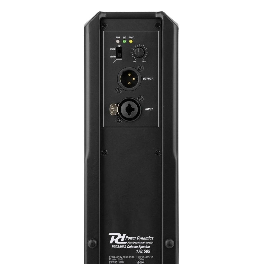 Power Dynamics PDCS403A Columna Act.Altavoz 150W Bl