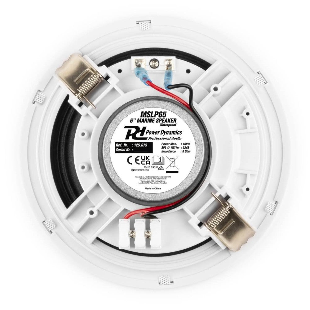 Power Dynamics MSLP65 LowPr.MarineSp.6Pareja 100W