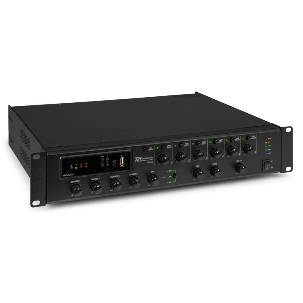 Power Dynamics PMP240 Comm.Mixer Amp.240W 6 zones