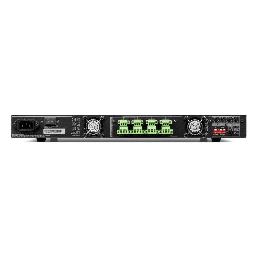 Power Dynamics PMDA4120 Amplificador 4 canales 100V 4x120W