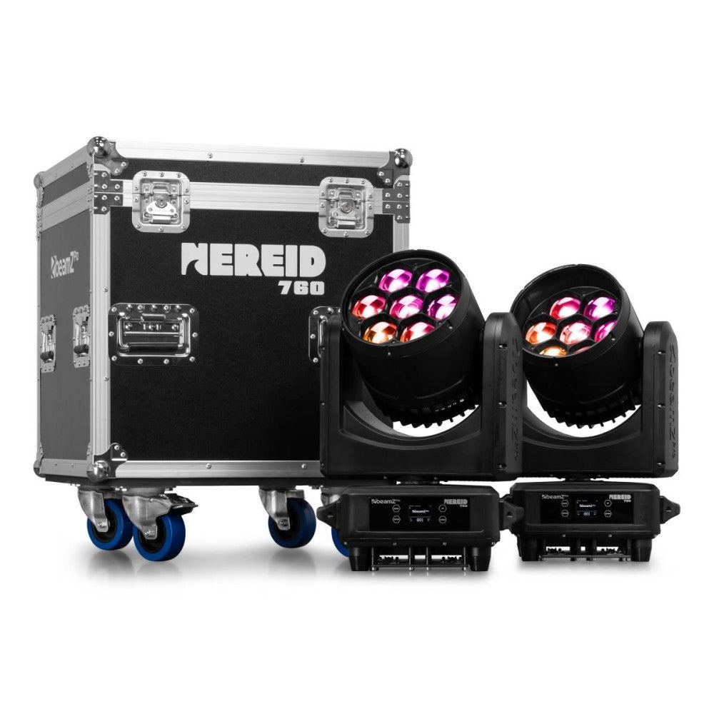 Beamz Pro Nereid760 IP65 WashZm 2pcs in FC