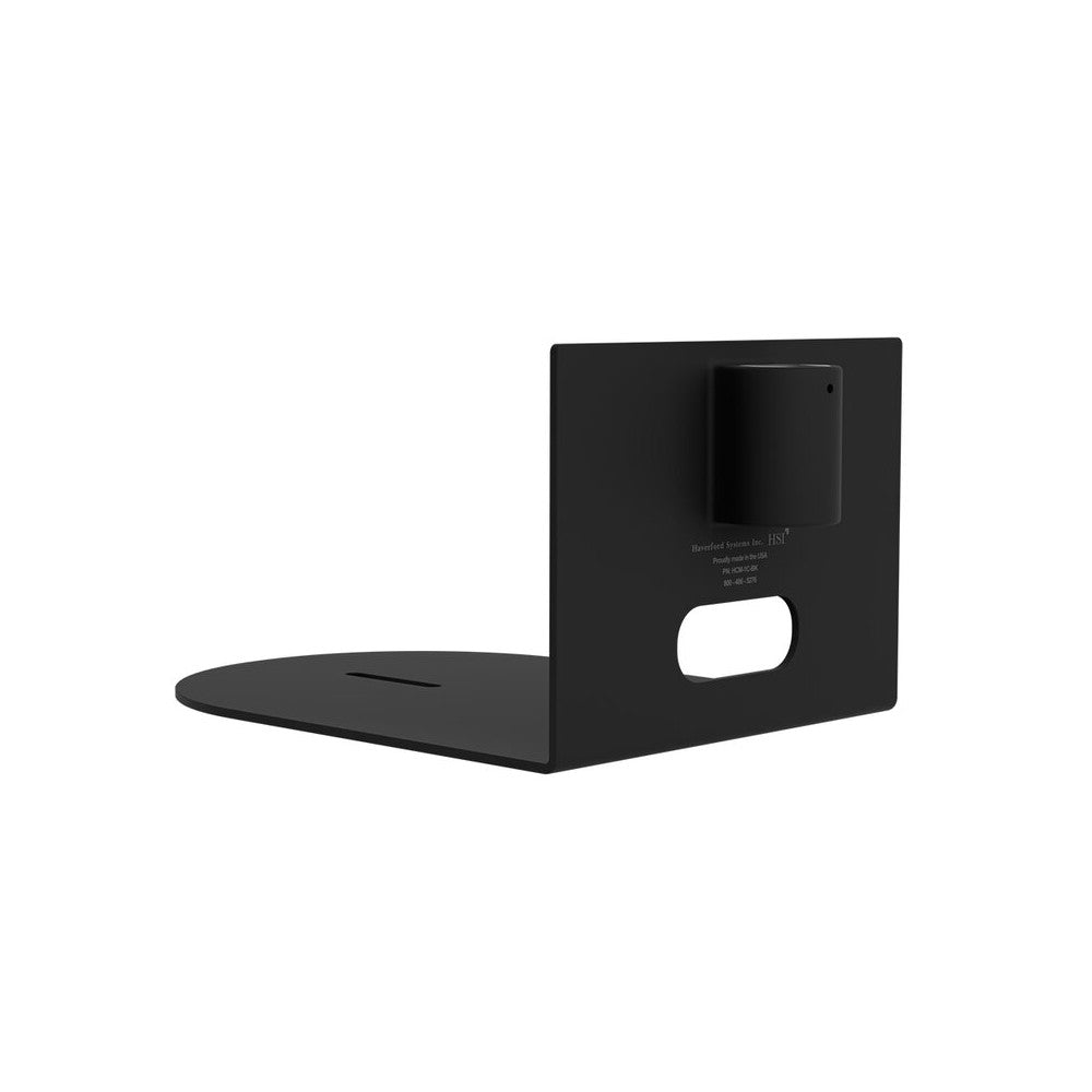 HuddleCamHD PTZ camera small pole mount, for use with 1" pipe, universal design (black)