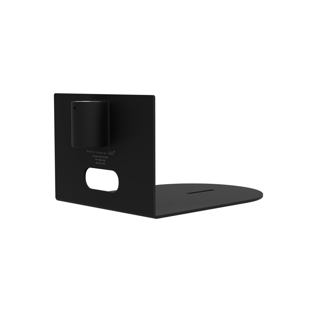 HuddleCamHD PTZ camera small pole mount, for use with 1" pipe, universal design (black)