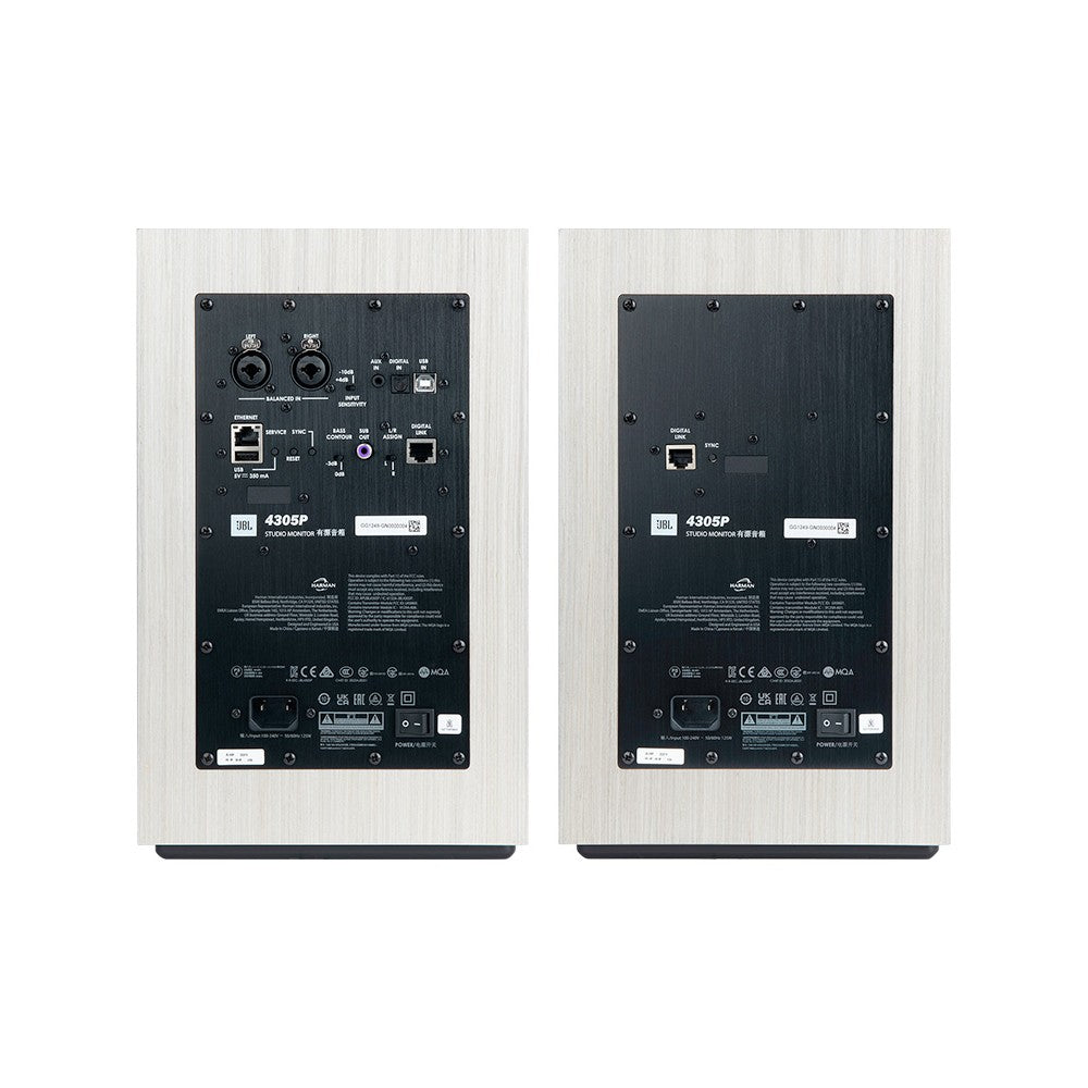 JBL 4305P Pair of 5.25" White Aspen Studio Monitors