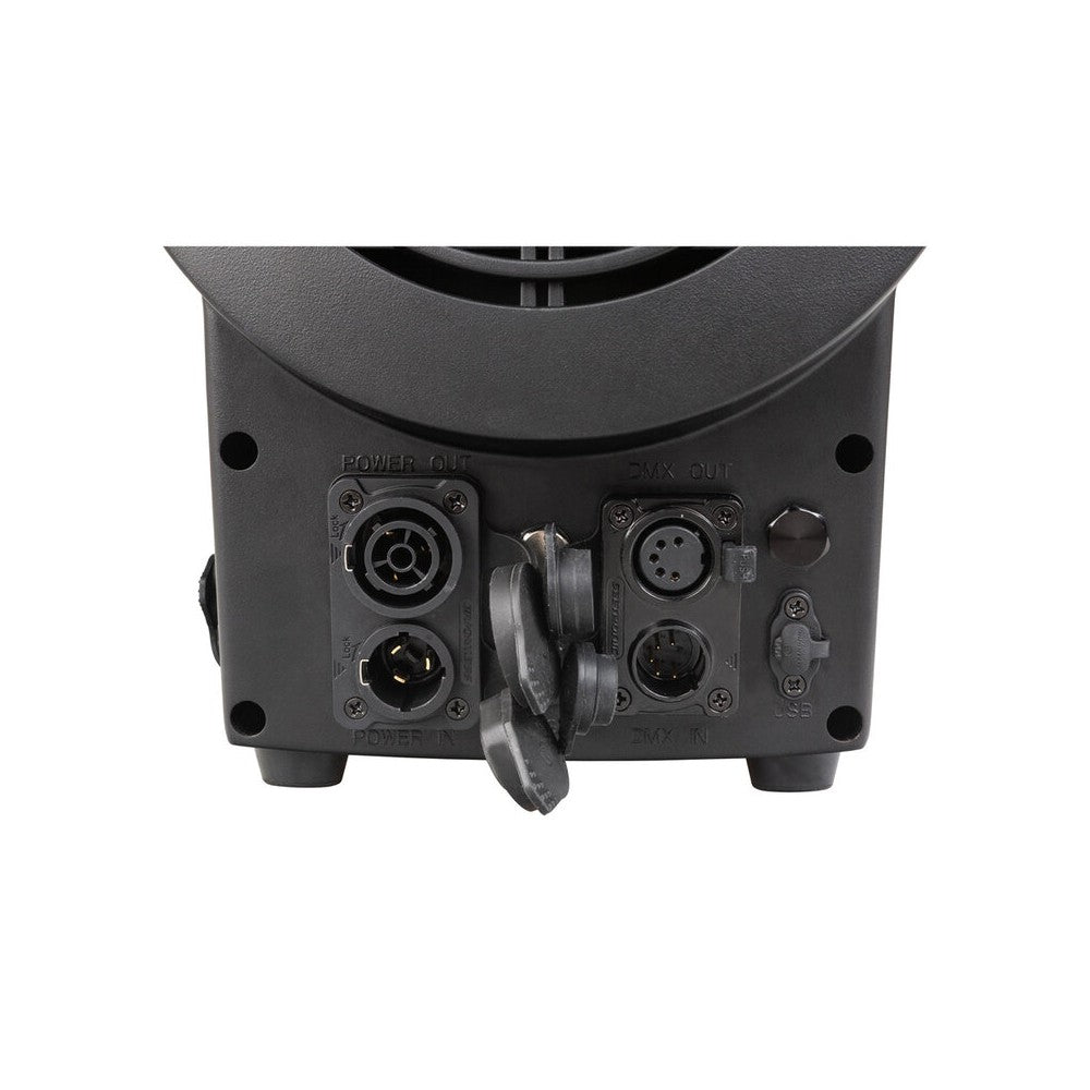 Briteq Full color IP65 LED fresnel spotlight with a 2 kW halogen equivalent output, motorized zoom, high CRI white presets