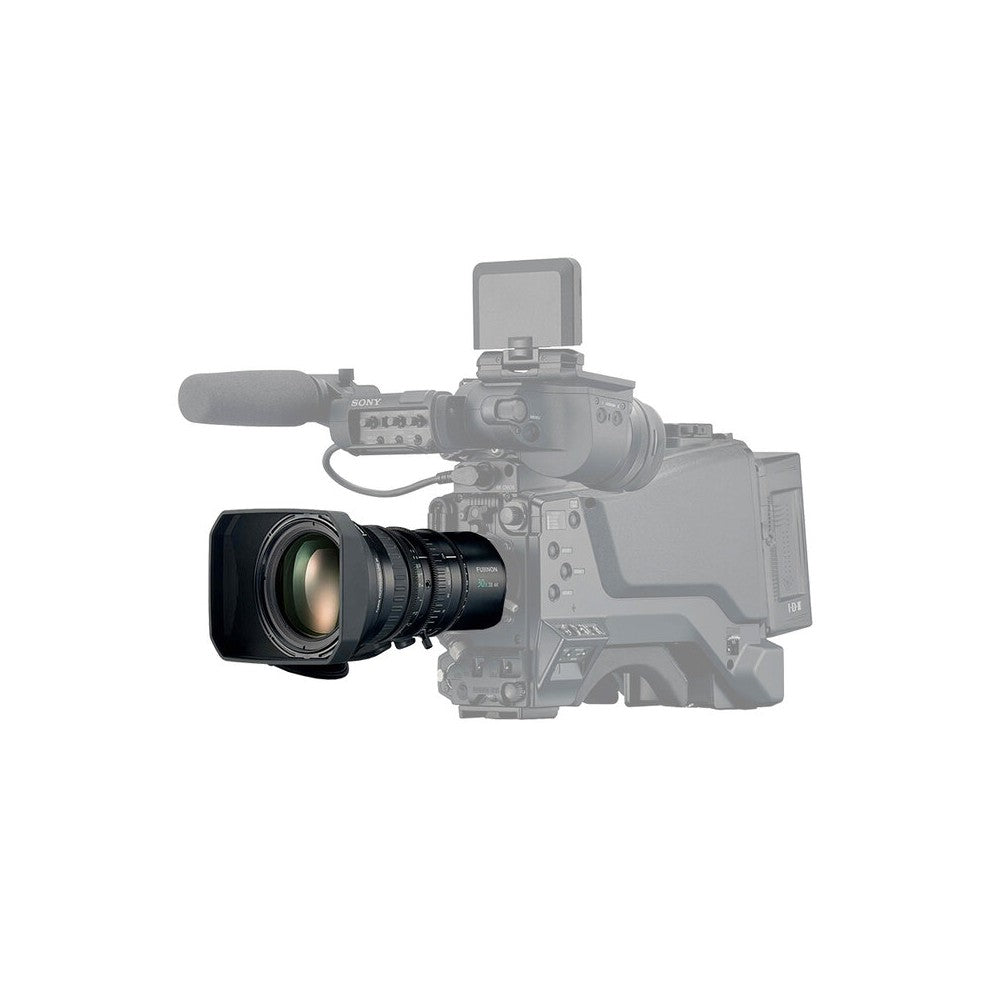 Objetivo de zoom portátil 4K ENG de Fujifilm, zoom de 30x, rango focal de 7,8 – 234 mm, diseño ligero de 1,7 kg, montura B4 de 2/3", codificador de 16 bits