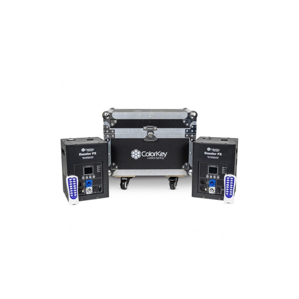 Colorkey DAZZLER FX MKII BLACK KIT 2 Lighting Fountains with Flight Case