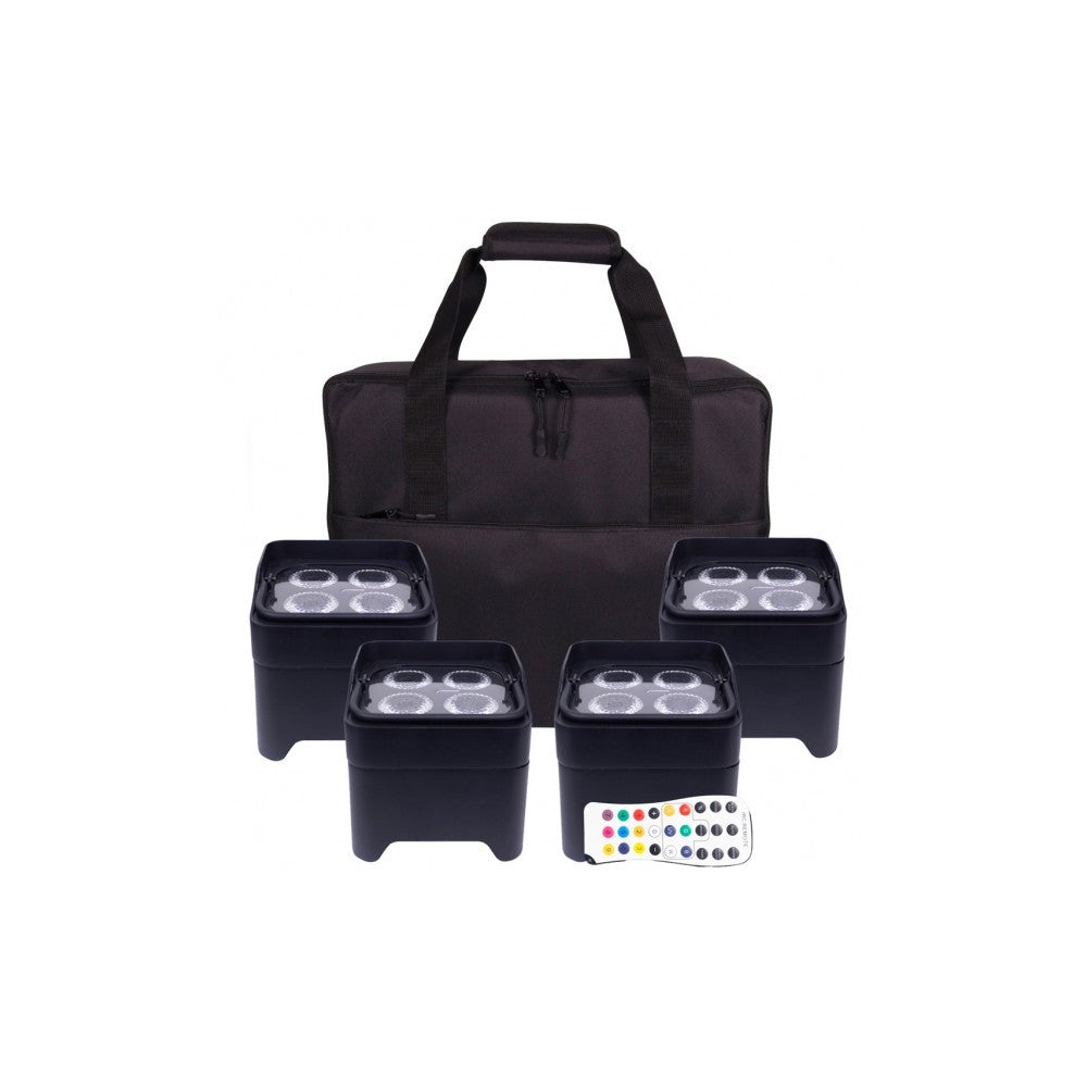 COLORKEY MOBILE PAR MINI HEX 4  BUNDLE DA 4 CON BORSA