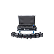 COLORKEY MOBILE PAR MINI HEX 4  BUNDLE DA 8 CON FLIGHT CASE