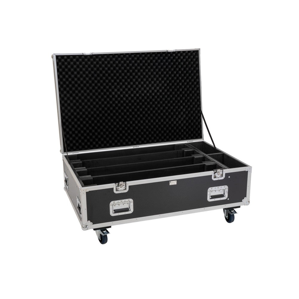 ROADINGER Flightcase PRO 4x Led-Bar 8 Swing with whells