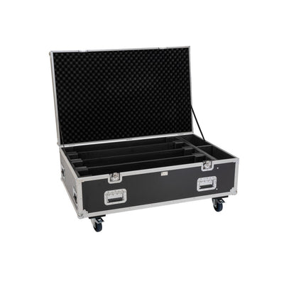 ROADINGER Flightcase PRO 4x Led-Bar 8 Swing con ruote