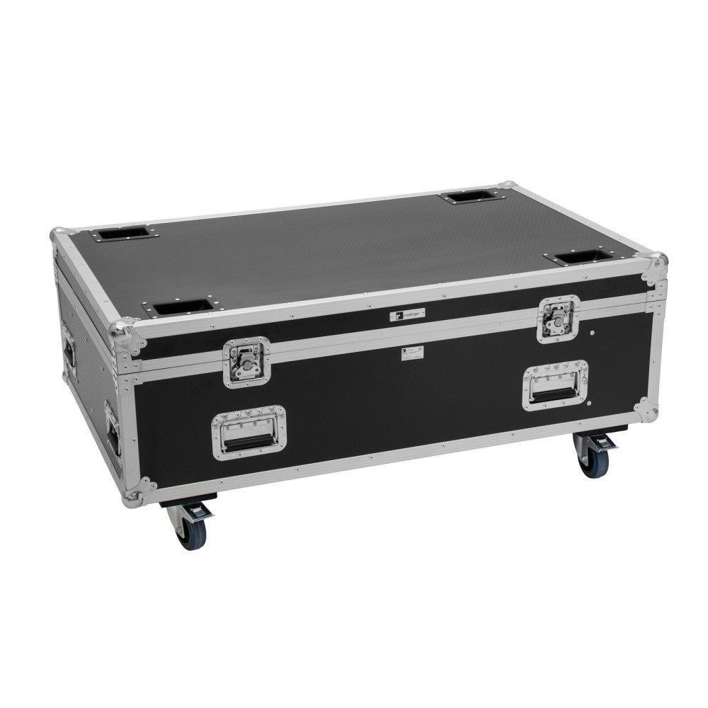 ROADINGER Flightcase PRO 4x Led-Bar 8 Swing with whells
