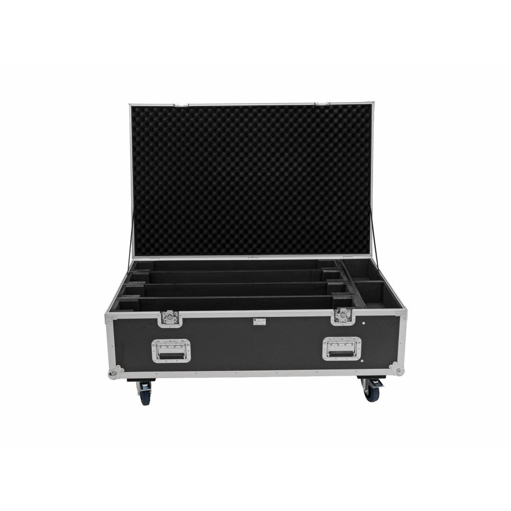 ROADINGER Flightcase PRO 4x Led-Bar 8 Swing with whells