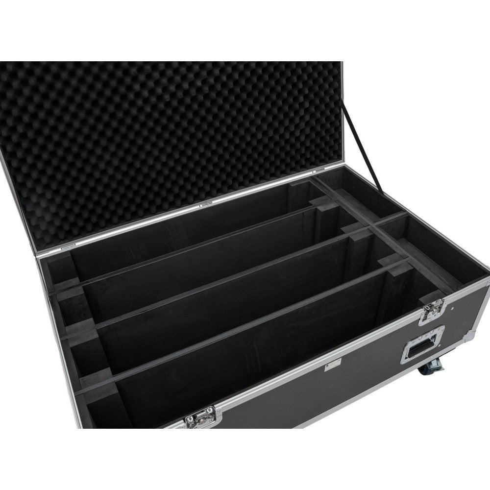 ROADINGER Flightcase PRO 4x Led-Bar 8 Swing with whells