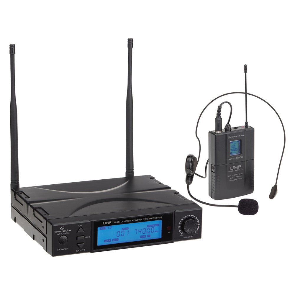 RADIOMICROFONO TRUE DIVERSITY UHF SOUNDSATION WF-U1300P 300 CANALI TX POCKET 823-832MHz B-Stock
