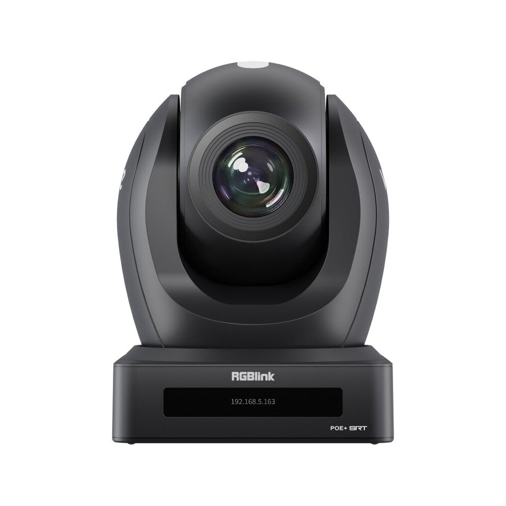 RGBlink PoE+ PTZ camera, 20x optical zoom, 16x digital zoom, 4K with HDMI1.4 / 3G-SDI / USB3.0 / LAN, OLED screen, Tally indicat