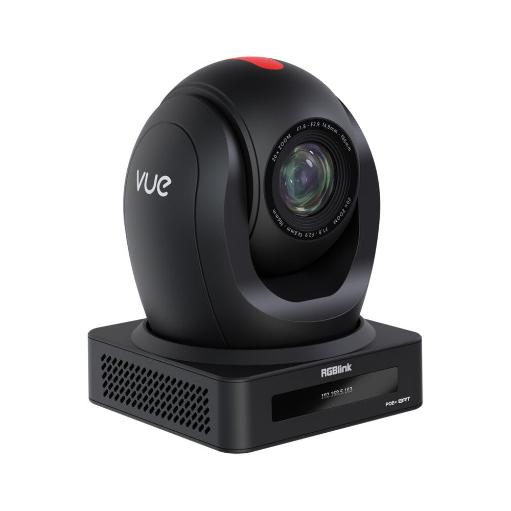 RGBlink PoE+ PTZ camera, 20x optical zoom, 16x digital zoom, 4K with HDMI1.4 / 3G-SDI / USB3.0 / LAN, NDI|HX3, OLED screen, Tall