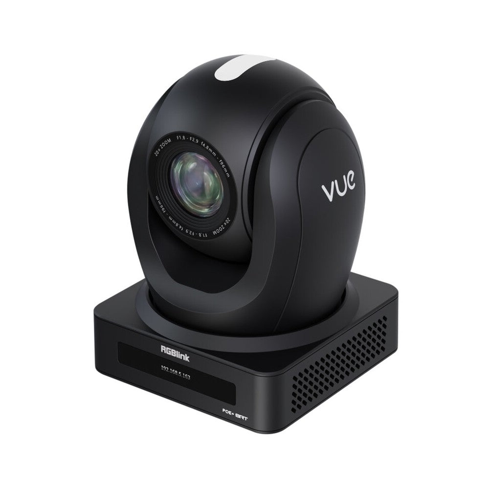 RGBlink PoE+ PTZ camera, 20x optical zoom, 16x digital zoom, 4K with HDMI1.4 / 3G-SDI / USB3.0 / LAN, NDI|HX3, OLED screen, Tall