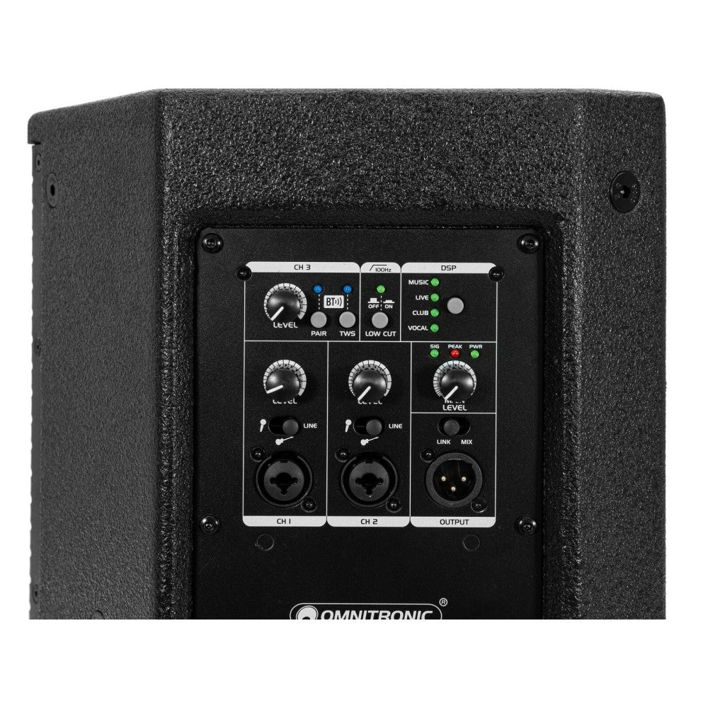 OMNITRONIC PAS-215A MK4 2-way Top, active, DSP, BT