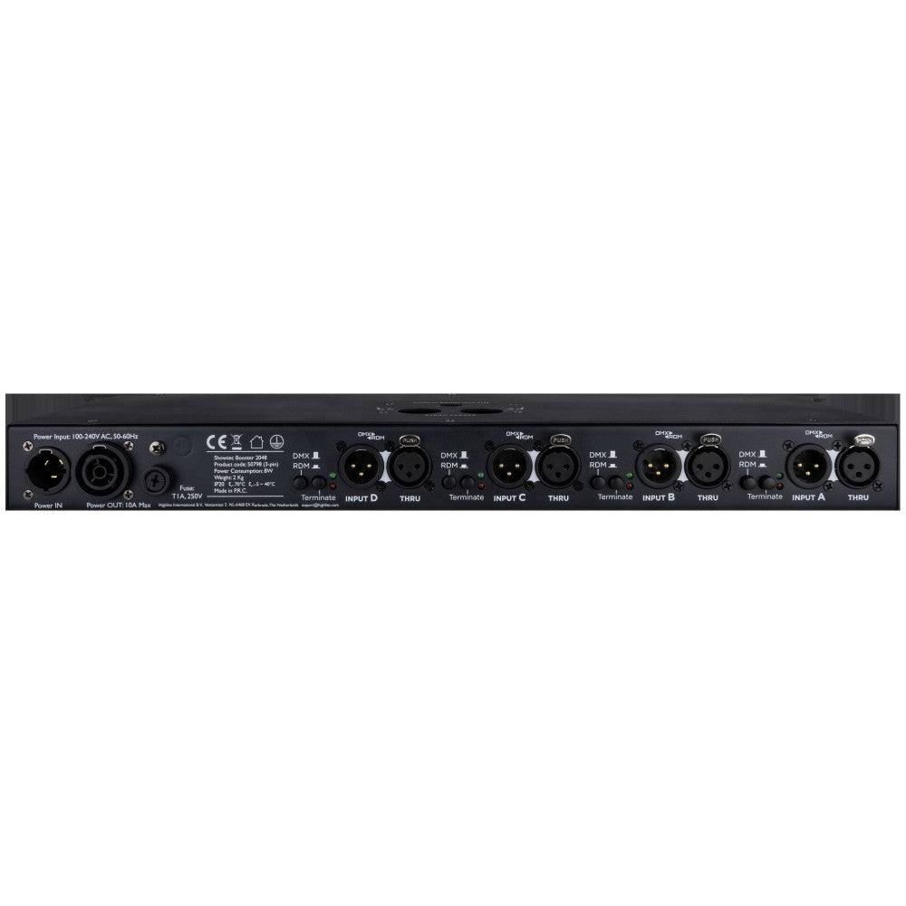 SHOWTEC Booster 2048 Booster DMX 4-Universe con RDM - 3P