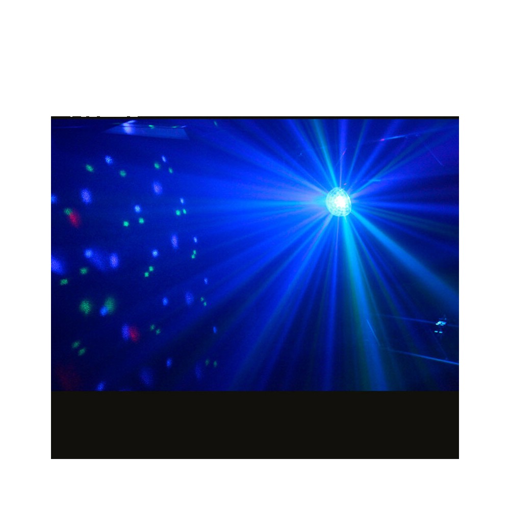 BoomTone DJ 9 W half-sphere LED light ball with 3 RGB LEDs, remote control included