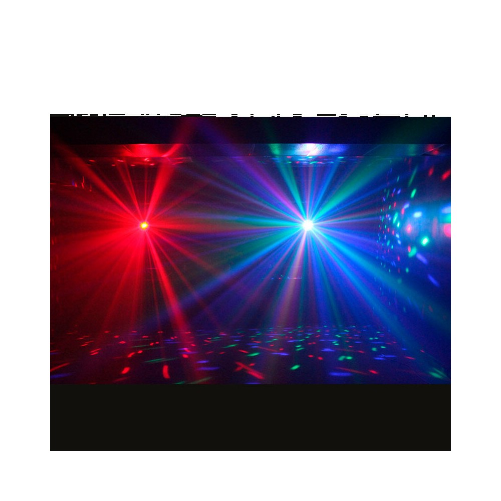 BoomTone DJ 9 W half-sphere LED light ball with 3 RGB LEDs, remote control included