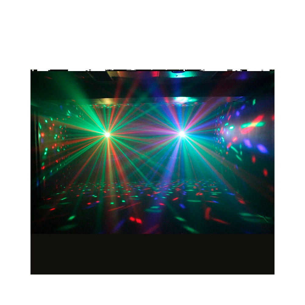 BoomTone DJ 9 W half-sphere LED light ball with 3 RGB LEDs, remote control included