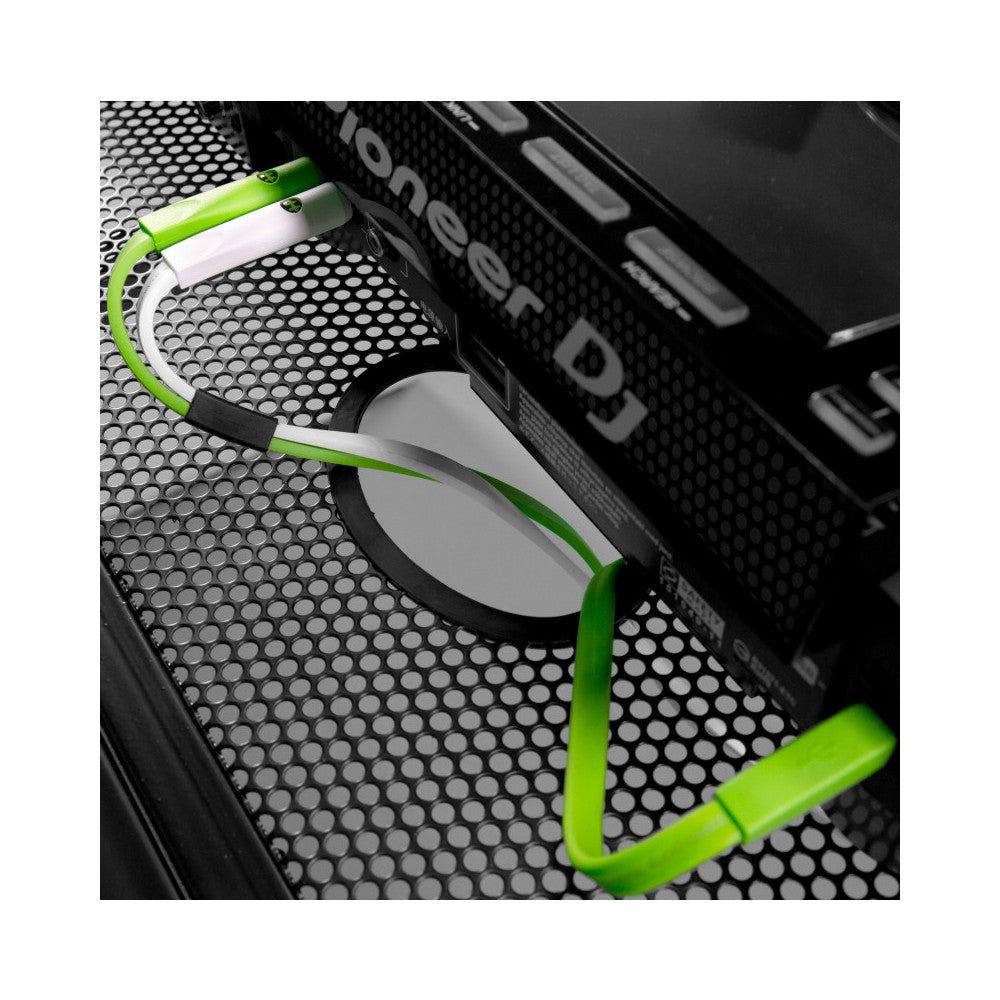 BoomTone DJ Stand to install the DJ equipment and to hide the control room - white color