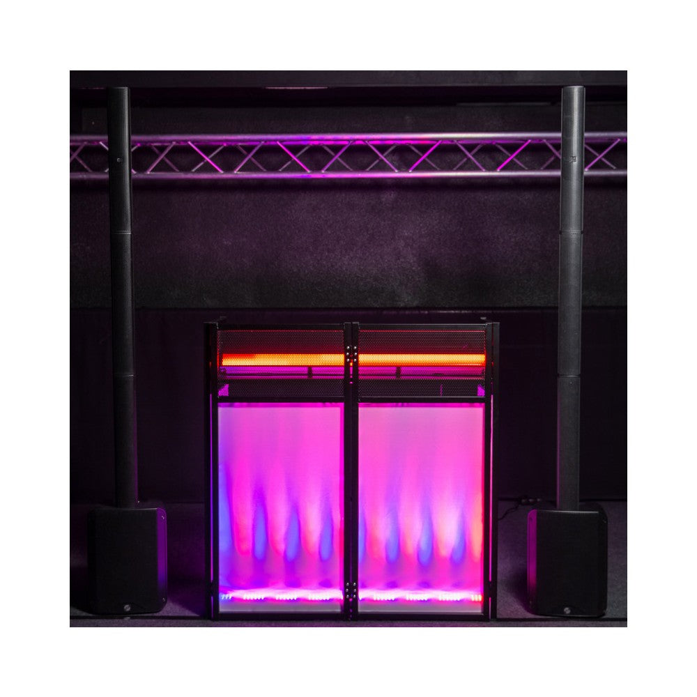 BoomTone DJ Stand to install the DJ equipment and to hide the control room - white color