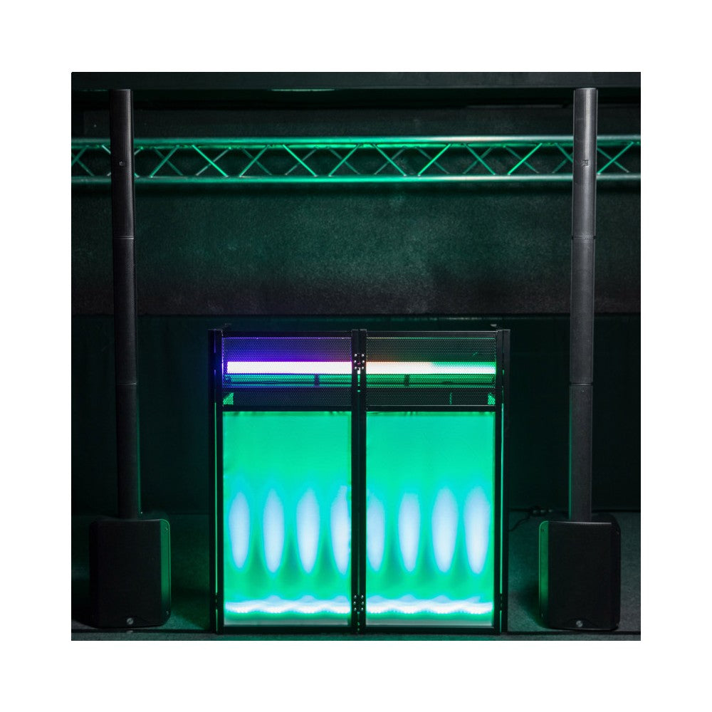 BoomTone DJ Stand to install the DJ equipment and to hide the control room - white color