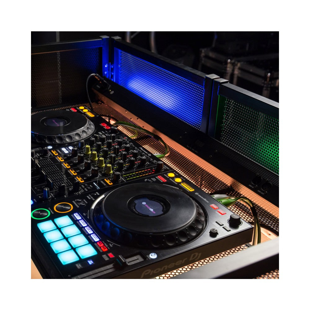 BoomTone DJ Stand to install the DJ equipment and to hide the control room - white color