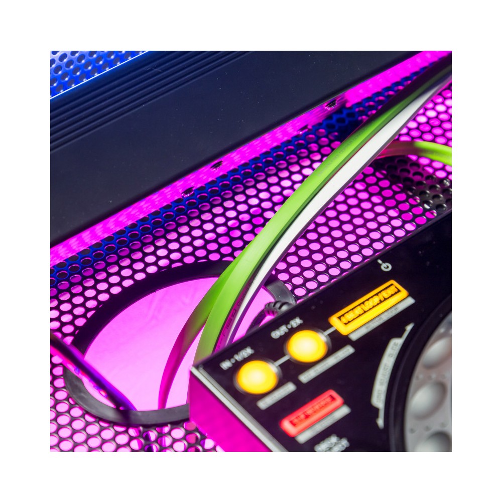 BoomTone DJ Stand to install the DJ equipment and to hide the control room - white color