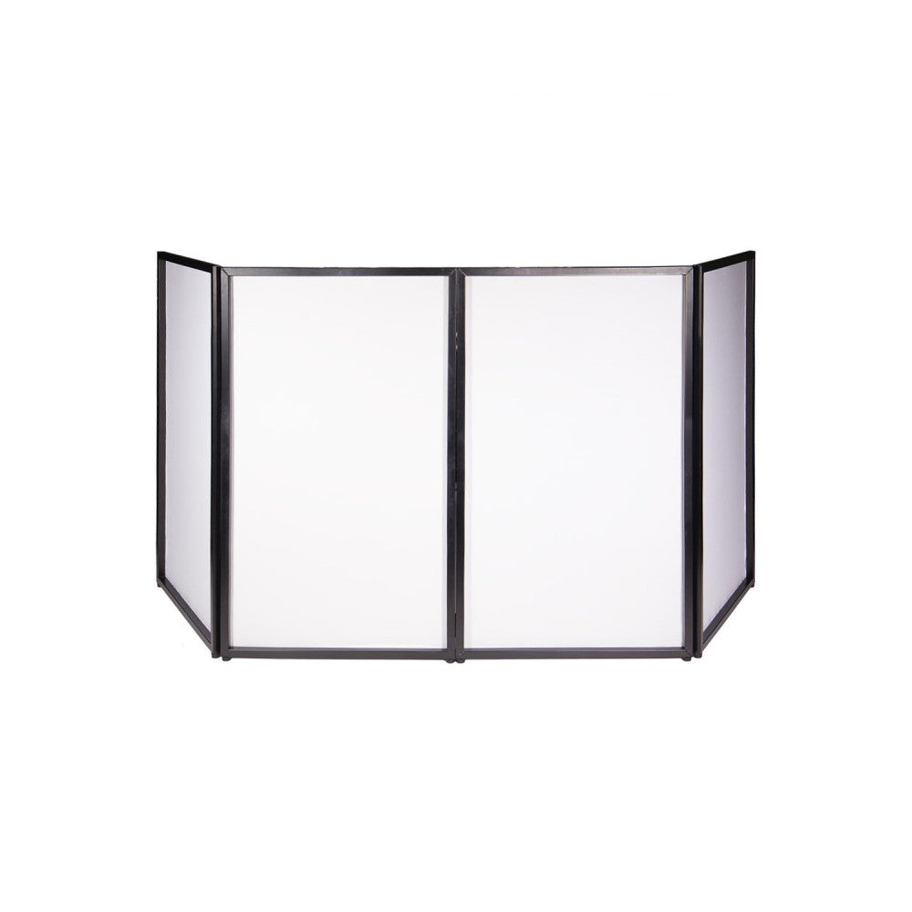 BoomTone DJ Stand to set up the DJ equipment and hide the control room - white color