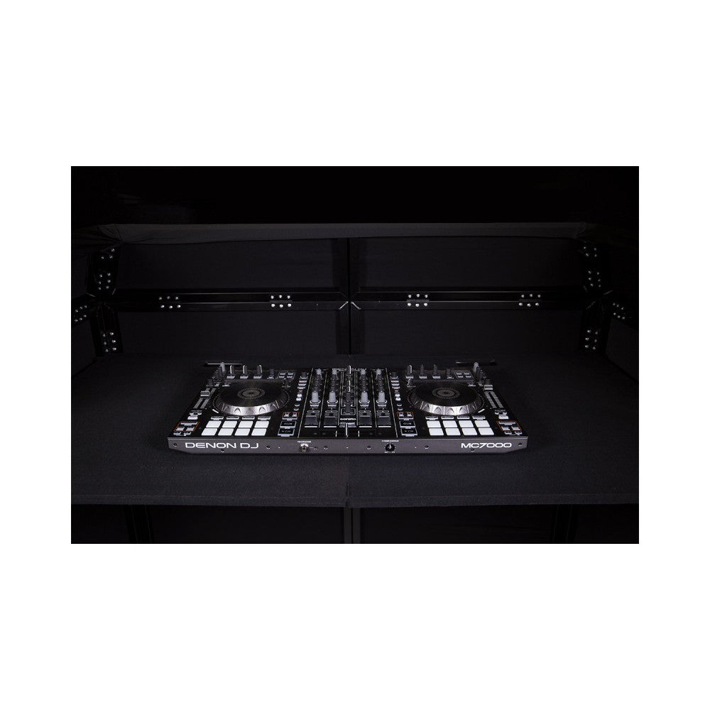BoomTone DJ DJ stand to set up DJ equipment professionally and hide the control room - black Lycra