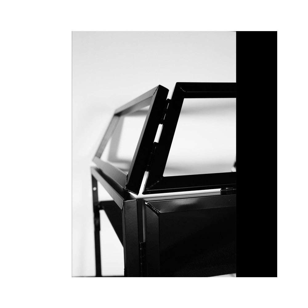 BoomTone DJ DJ stand to set up DJ equipment professionally and hide the control room - black Lycra