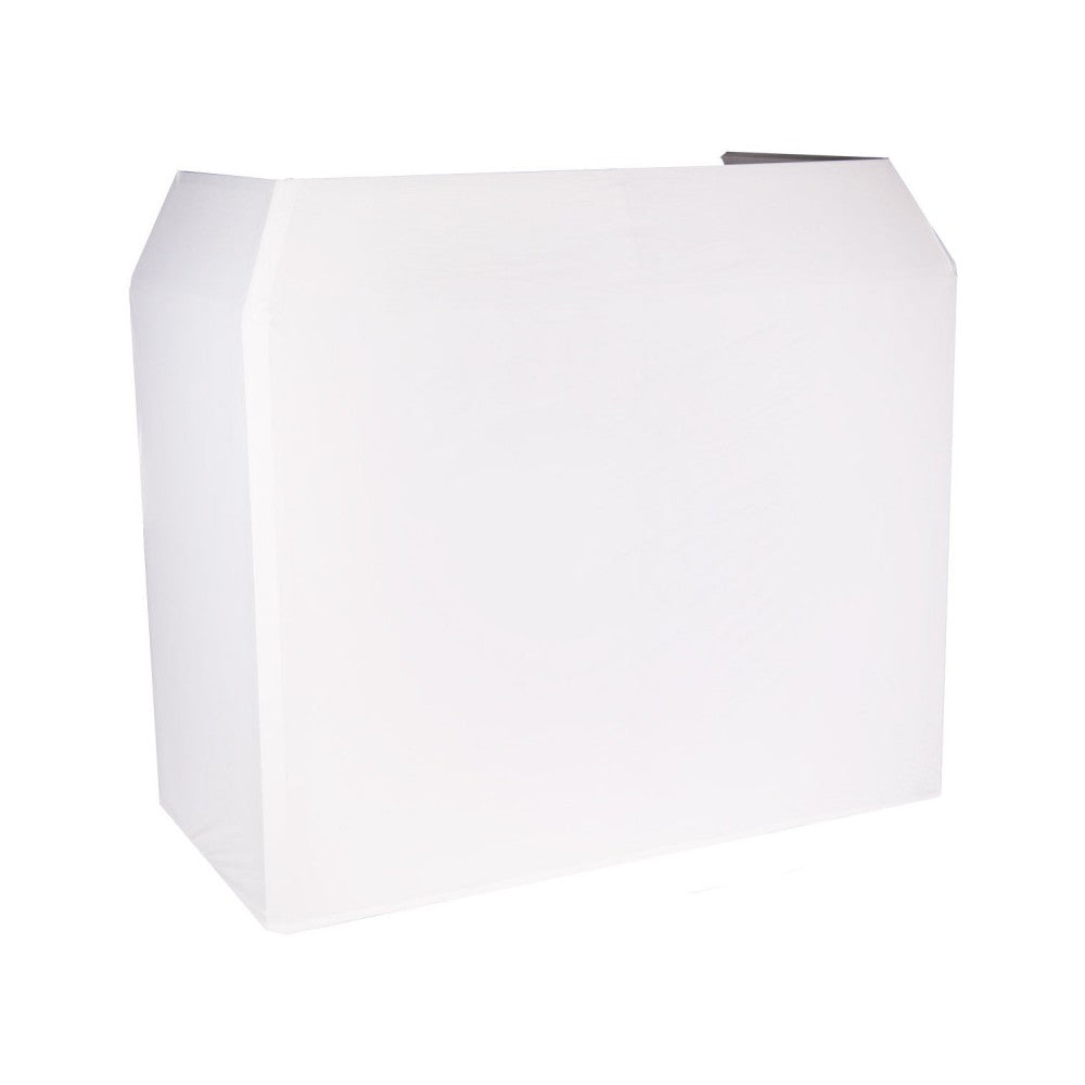 BoomTone DJ DJ stand to set up the DJ equipment professionally and hide the control room - white Lycra