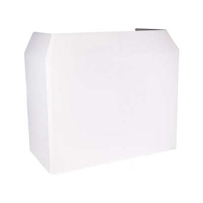 BoomTone DJ DJ stand to set up the DJ equipment professionally and hide the control room - white Lycra