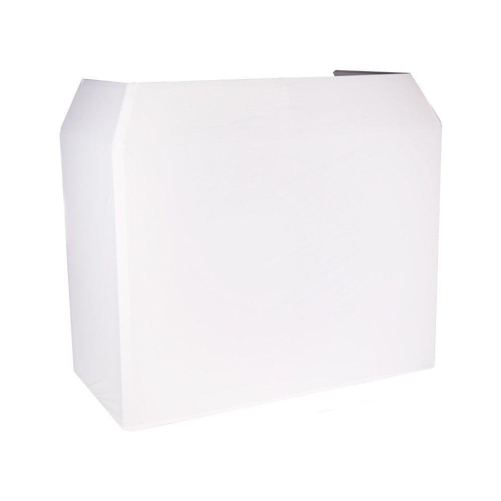 BoomTone DJ DJ stand to professionally set up DJ equipment and conceal the control room - white Lycra