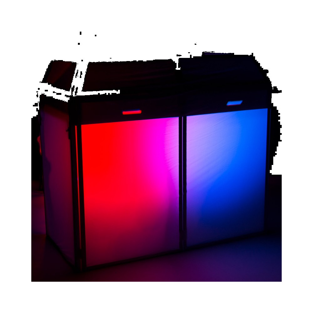BoomTone DJ DJ stand to professionally set up DJ equipment and conceal the control room - white Lycra