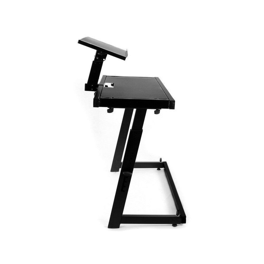 BoomTone DJ Mueble DJ con soporte PC integrado, fabricado en acero