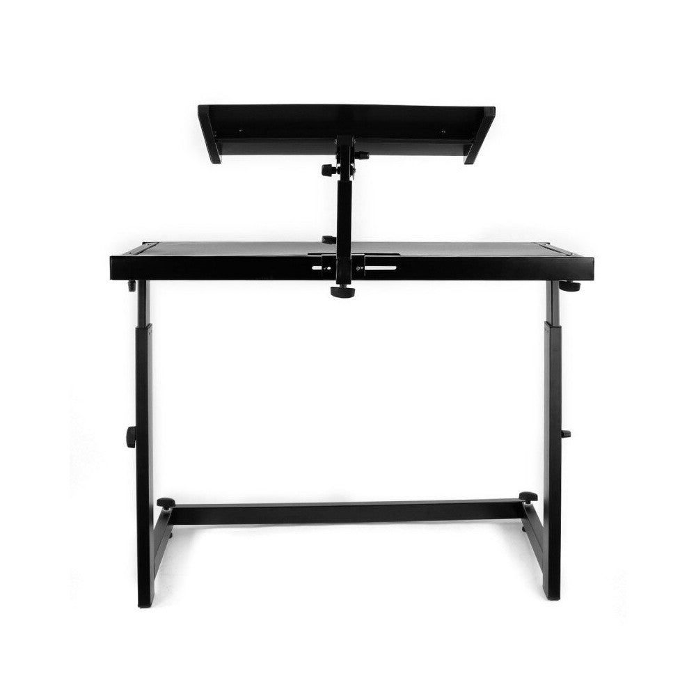 BoomTone DJ Mueble DJ con soporte PC integrado, fabricado en acero