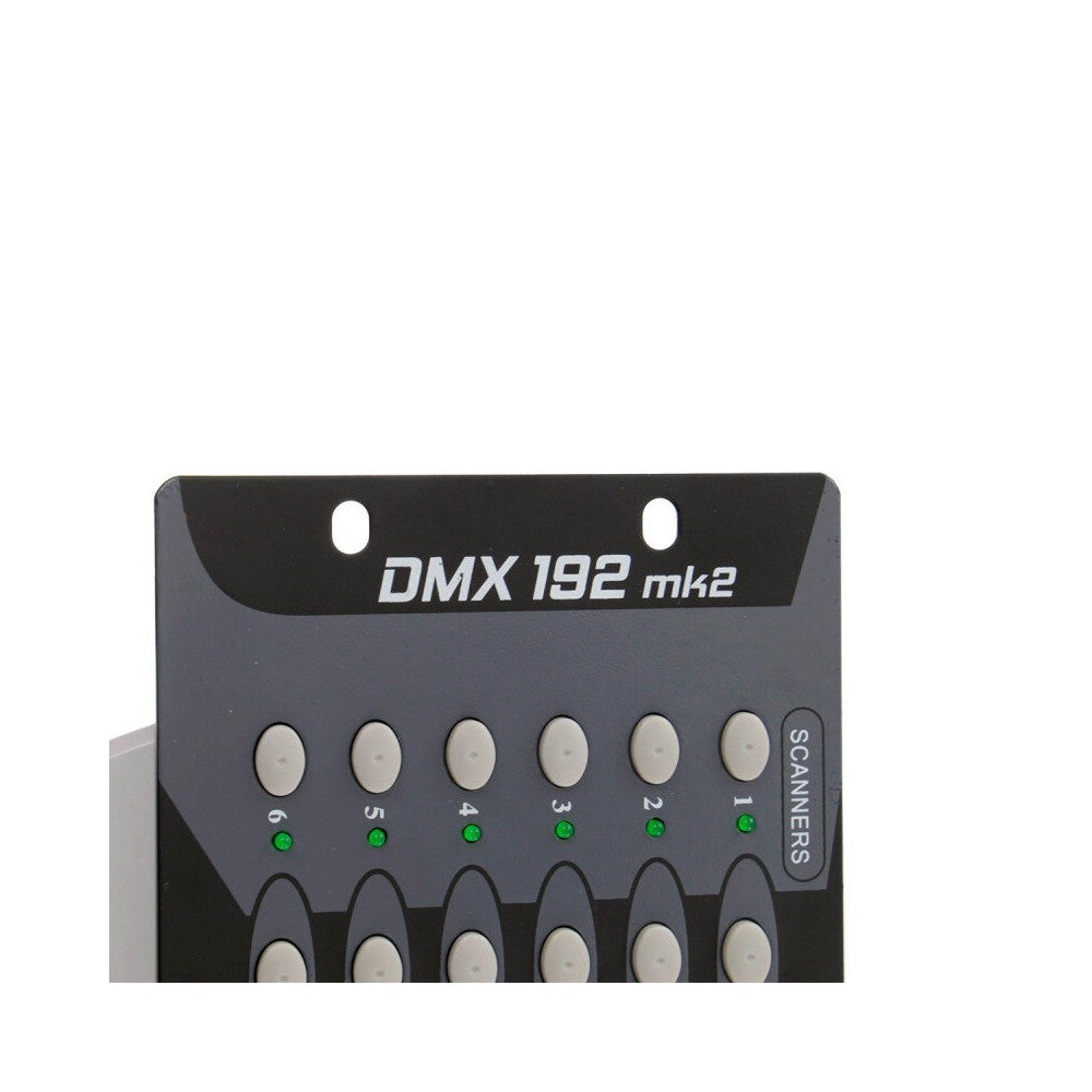 BoomTone DJ 192 channels DMX controller for lighting effects, 23 banks of 8 scenes, 12 fixtures