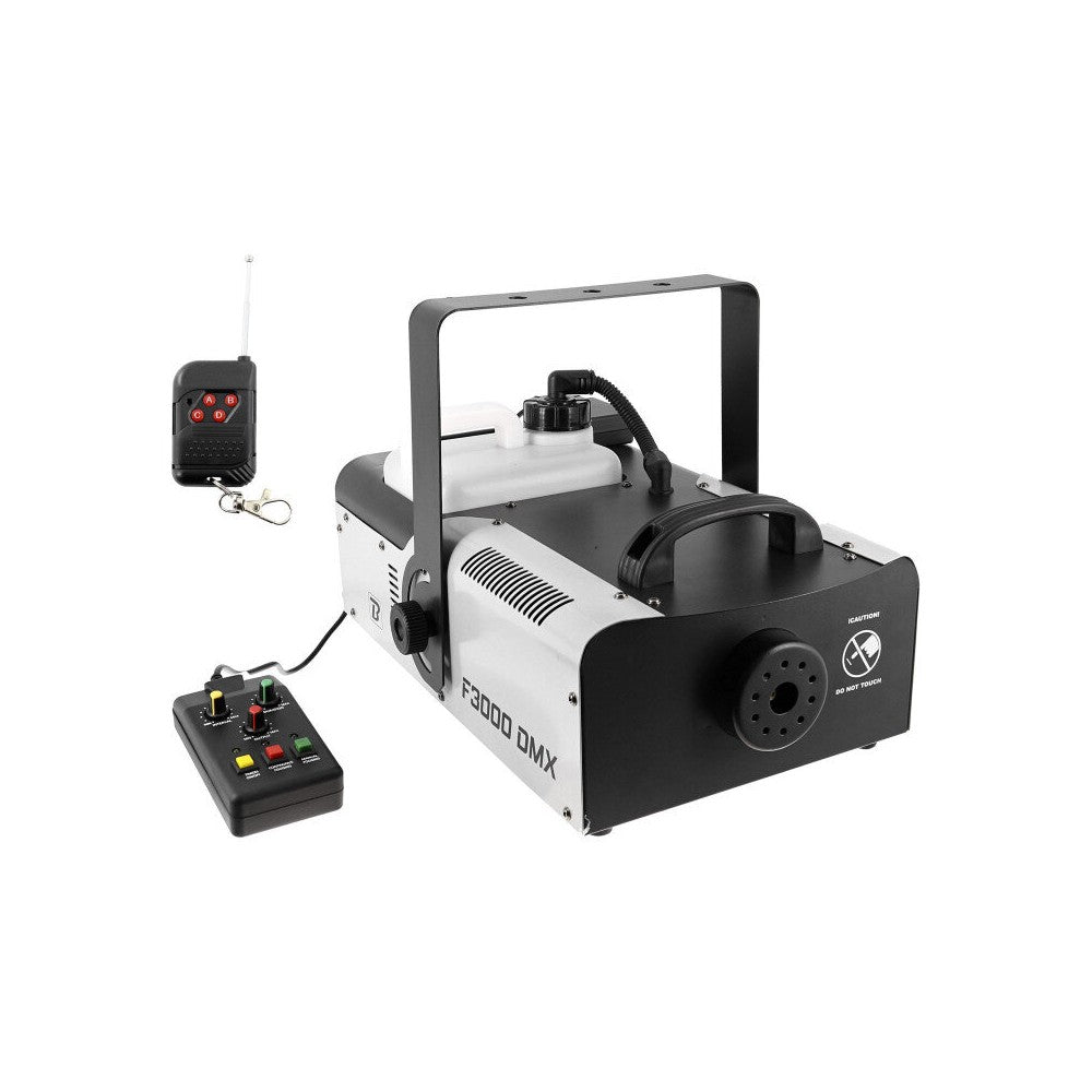BoomTone DJ 3000 W smoke machine, 1100 msup3/sup/min flow, controllable in DMX