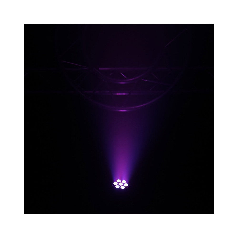 Proyector LED BoomTone DJ 7 x 10 W 5 en 1, incluye mando a distancia por infrarrojos