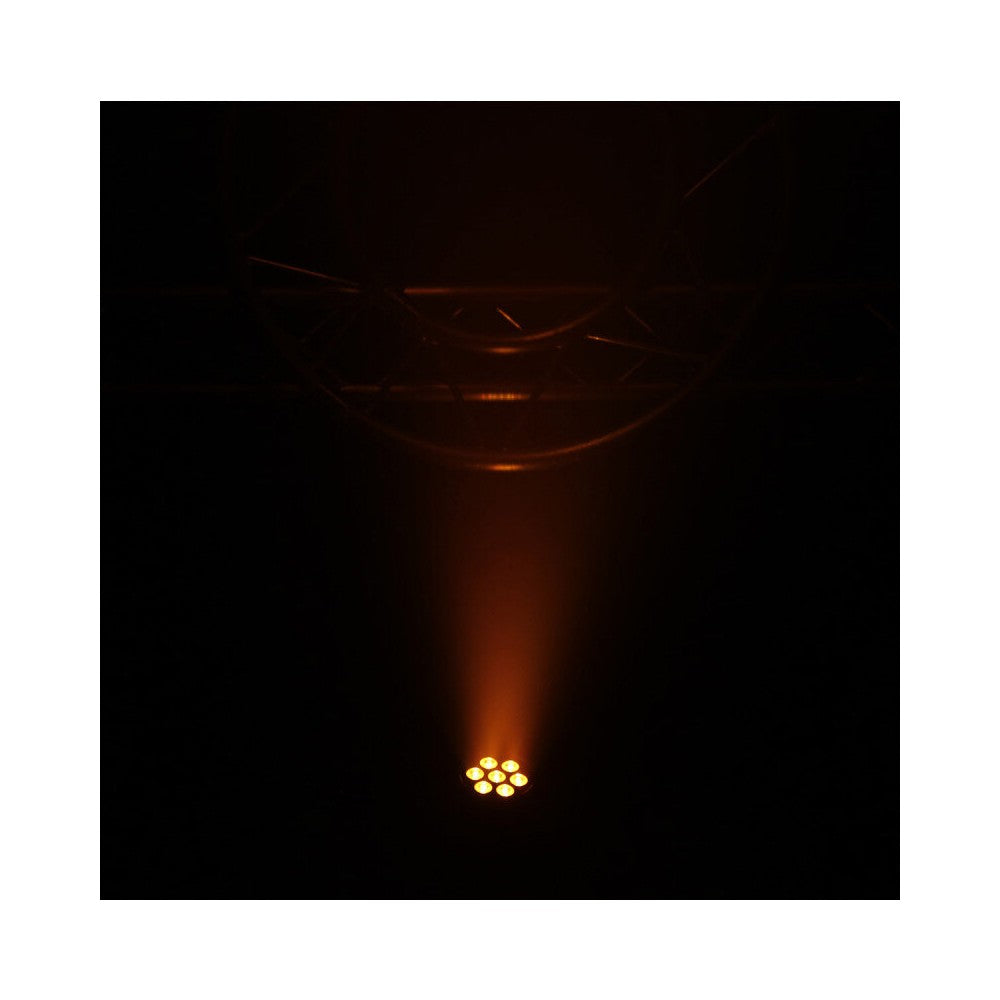 Proyector LED BoomTone DJ 7 x 10 W 5 en 1, incluye mando a distancia por infrarrojos